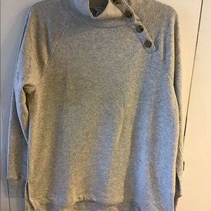 NWT J.Crew women’s sweatshirt with button detail